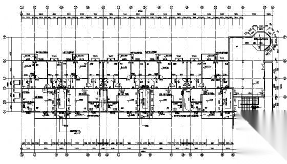 江南某六层商住楼建筑施工图cad施工图下载【ID:149851169】
