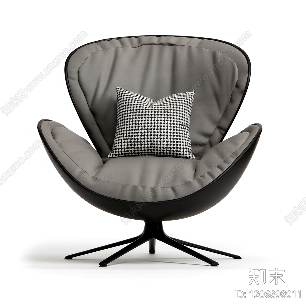 现代单人沙发椅3D模型下载【ID:1206898911】