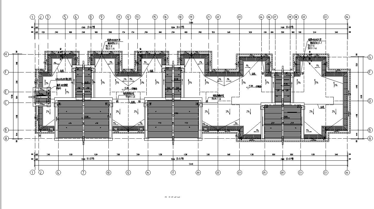 [宁夏]六层剪力墙结构中式风格住宅建筑施工图cad施工图下载【ID:167048135】