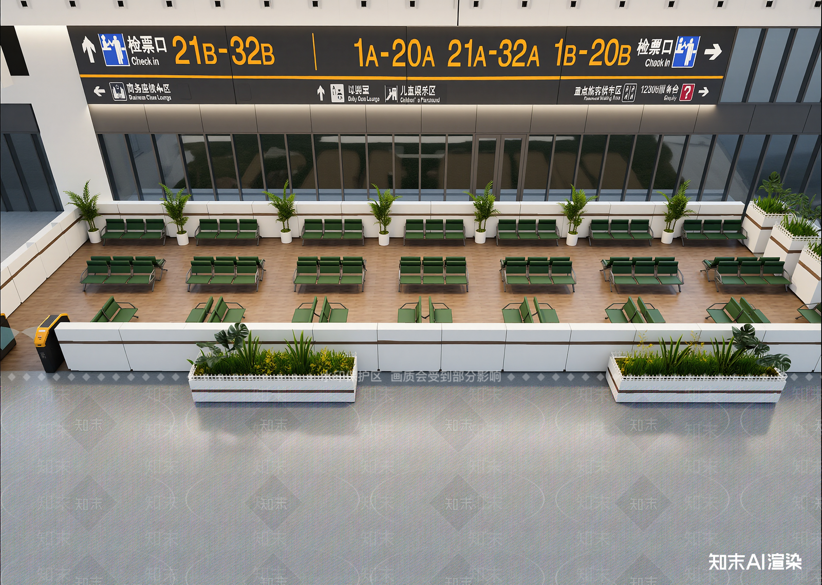 现代机场3D模型下载【ID:1215141562】