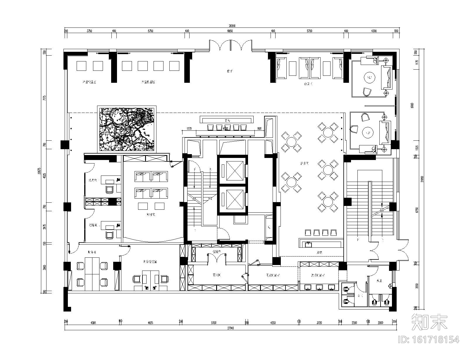 后现代风格售楼处全套施工图（附效果图）施工图下载【ID:161718154】