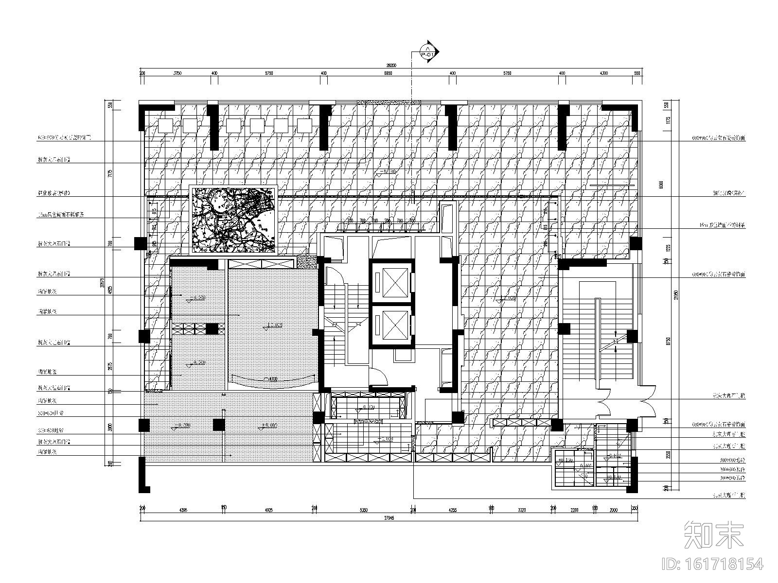 后现代风格售楼处全套施工图（附效果图）施工图下载【ID:161718154】