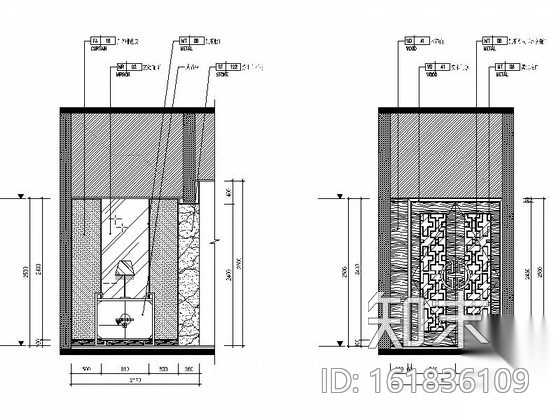 [福建]游艇会所中餐厅室内装修设计施工图（含效果）cad施工图下载【ID:161836109】