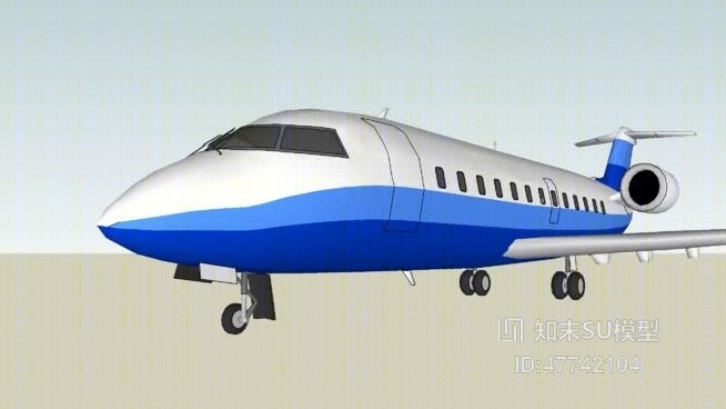 客机SU模型下载【ID:47742104】