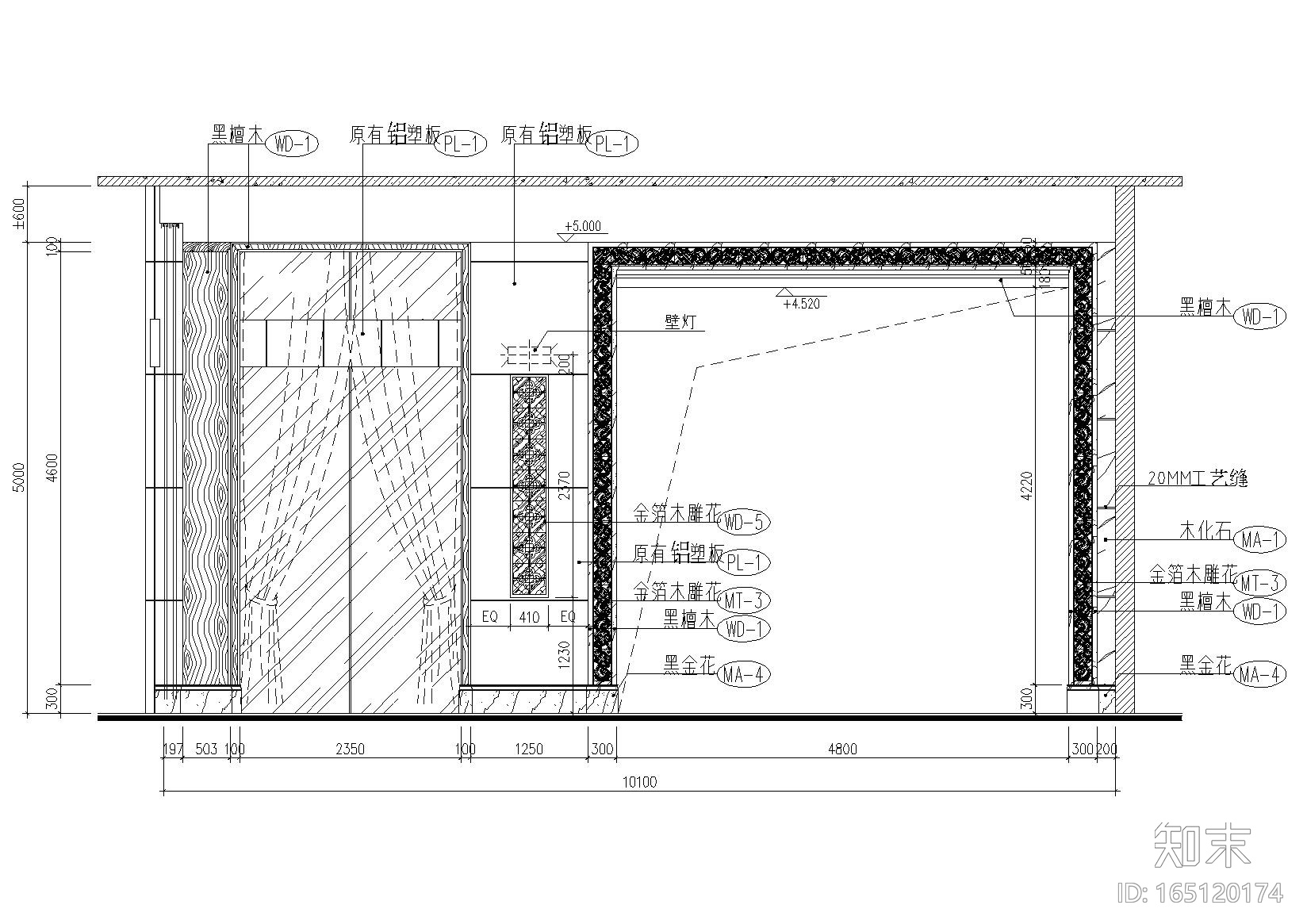 ​某酒店整套施工图+效果图+材料表+家具表cad施工图下载【ID:165120174】