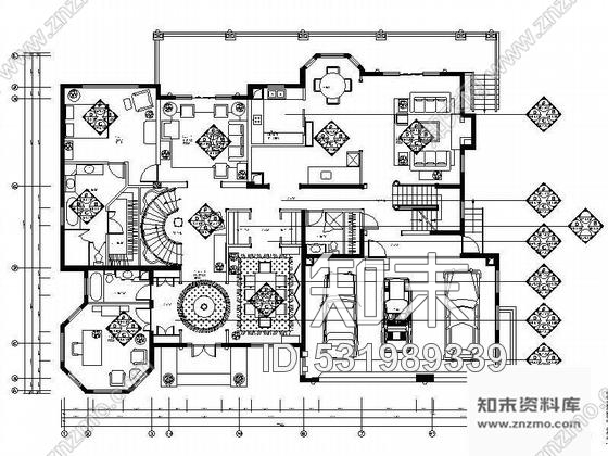 施工图北京豪华欧式二层别墅E02型装修图cad施工图下载【ID:531989339】