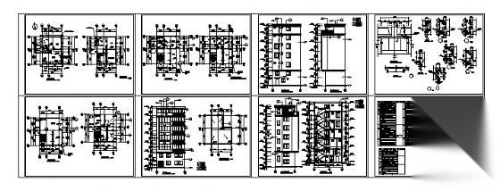 某七层私人住宅建筑方案图cad施工图下载【ID:149917146】