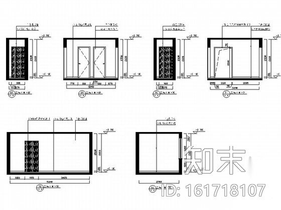 [杭州]精品设计新中式风格典当行CAD装修施工图（含效果...cad施工图下载【ID:161718107】