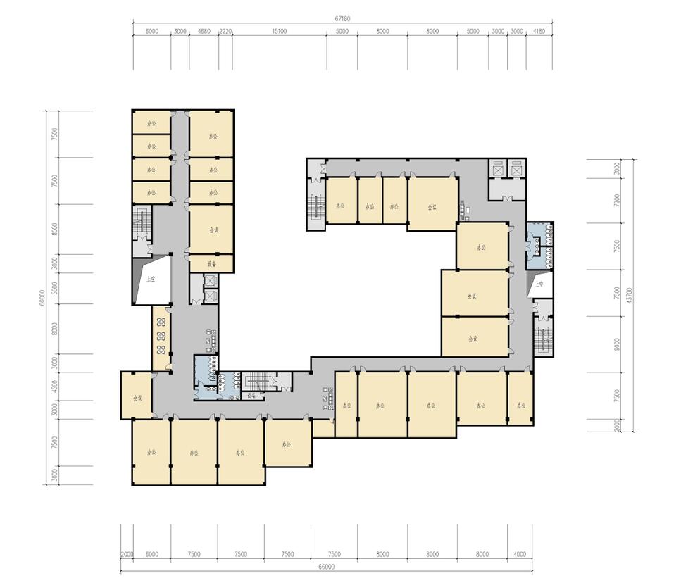 [福建]十层现代风格高层行政办公楼建筑方案文本（PPT+J...cad施工图下载【ID:164873112】
