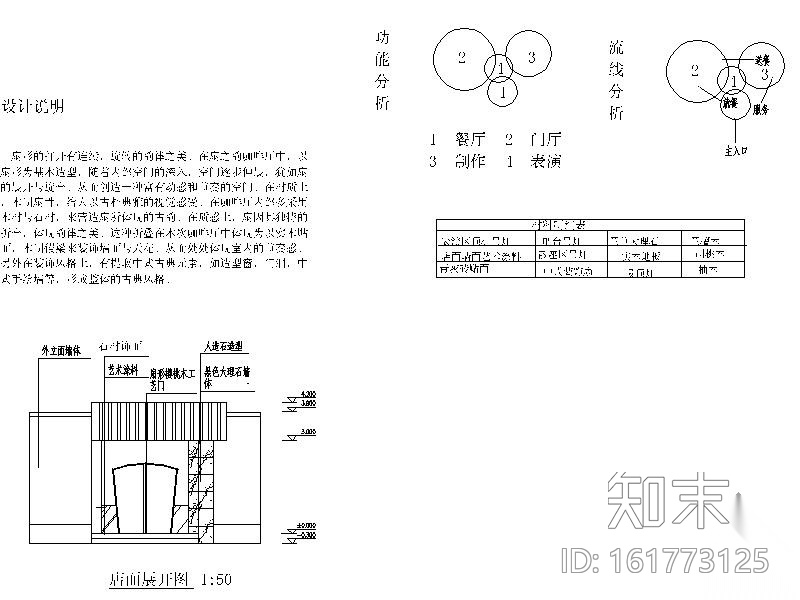 扇形咖啡厅室内装修图施工图下载【ID:161773125】