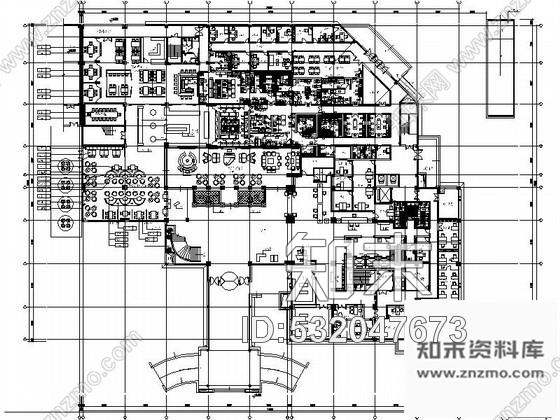 施工图无锡精装时尚大酒店大堂室内施工图施工图下载【ID:532047673】