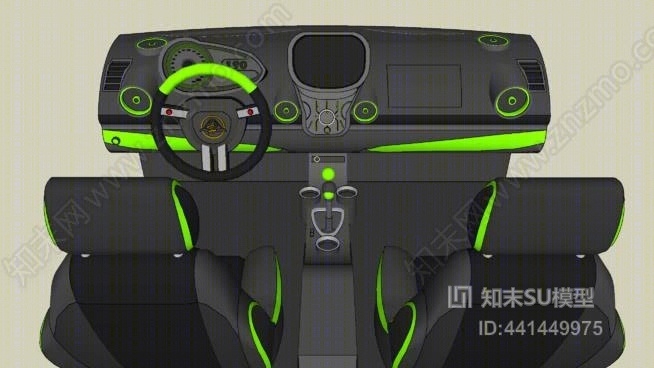 汽车内饰概念SU模型下载【ID:441449975】