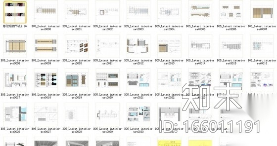 [北京]现代高档时尚广场装修施工图（含方案）cad施工图下载【ID:166011191】