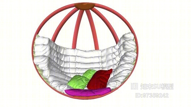 休闲椅SU模型下载【ID:917866432】