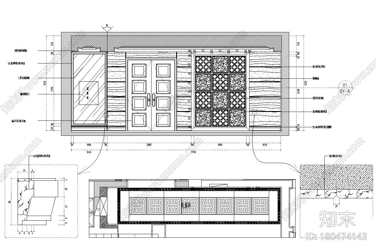 [福建]水岸名居现代风格住宅装修施工图设计施工图下载【ID:180474143】