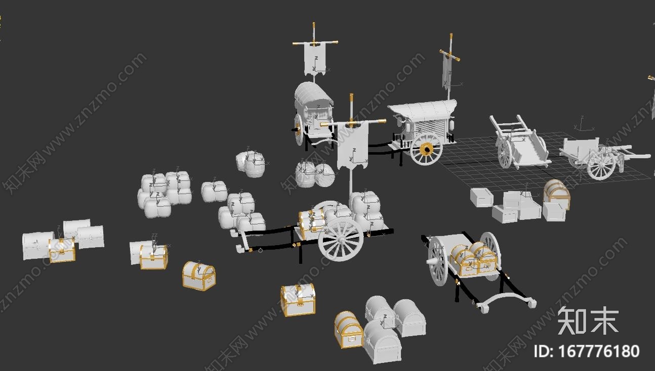 马车CG模型下载【ID:167776180】