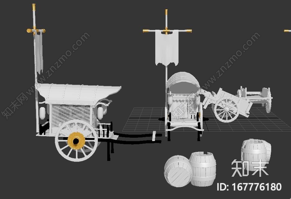 马车CG模型下载【ID:167776180】