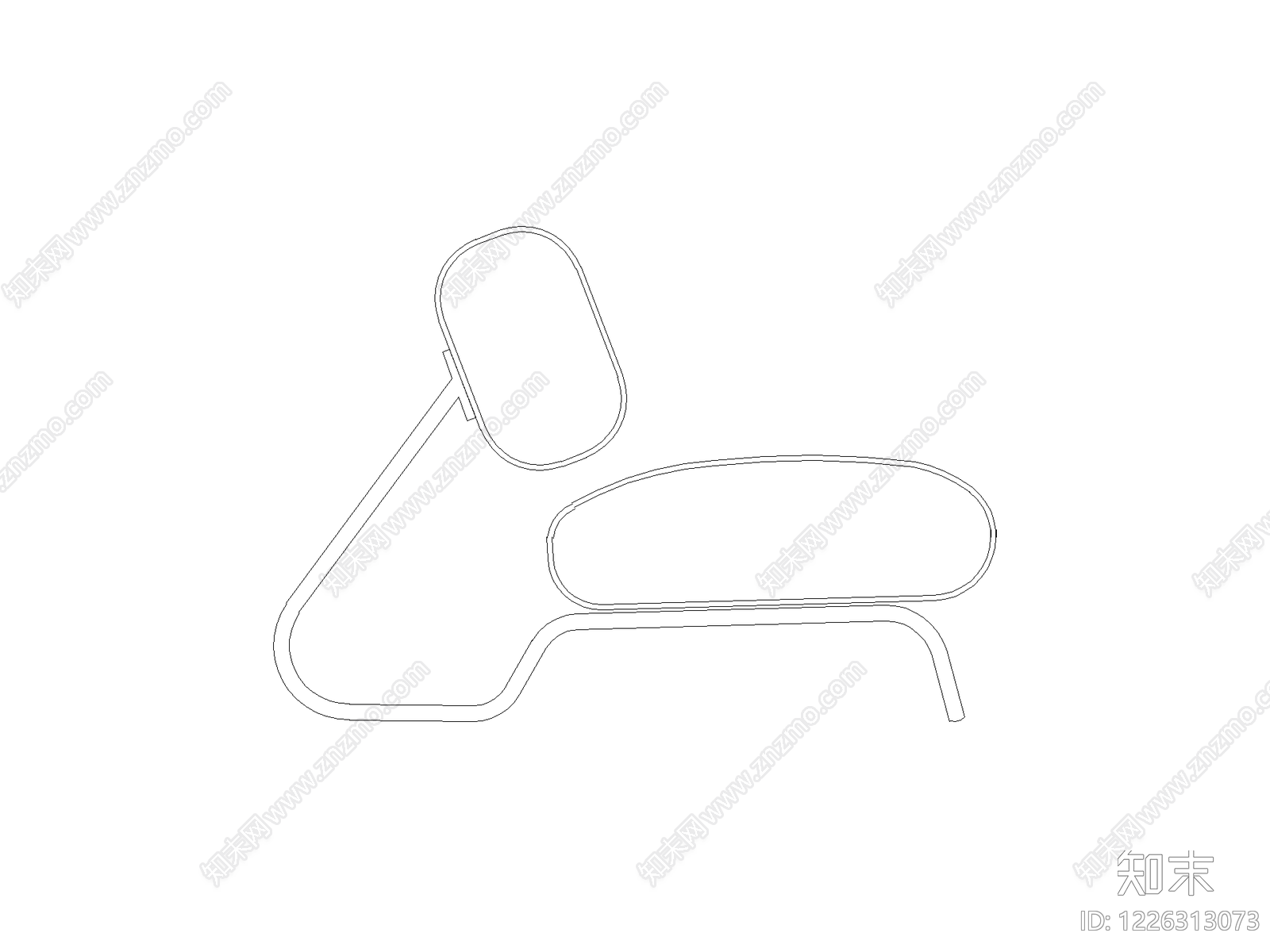 椅子cad施工图下载【ID:1226313073】