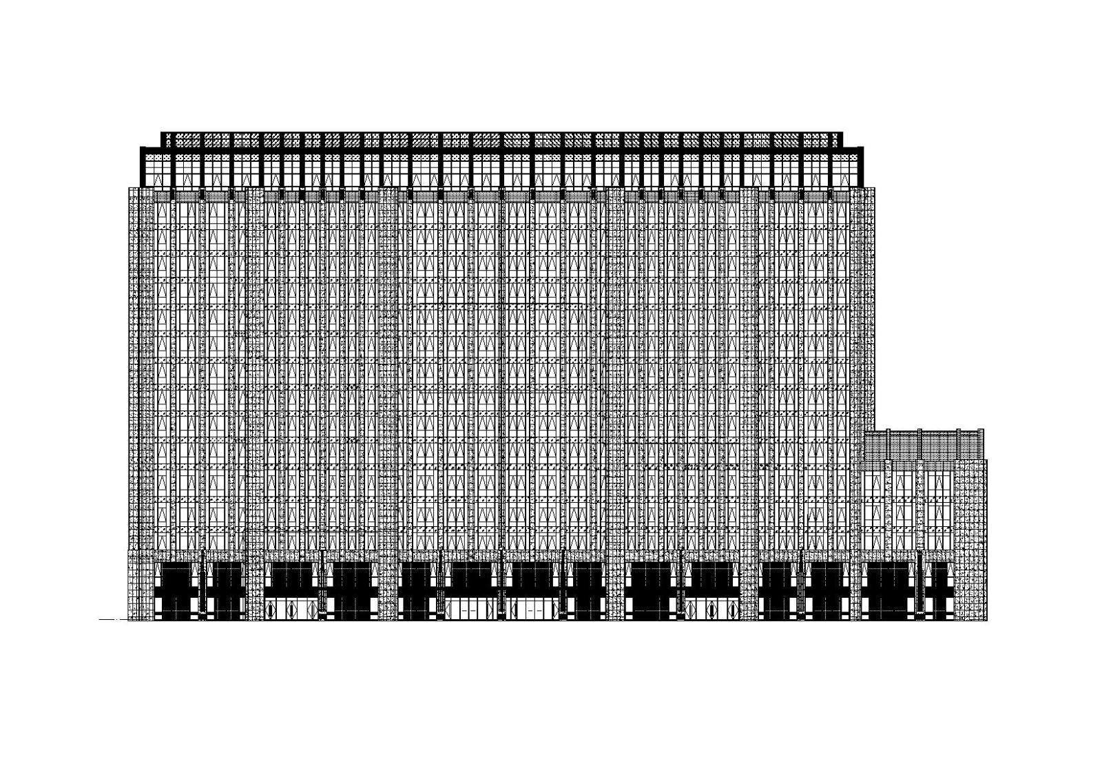 [浙江]杭州九茂大厦高层老年公寓改造建筑施工图（CAD）cad施工图下载【ID:151581196】