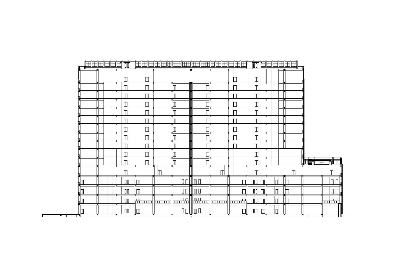 [浙江]杭州九茂大厦高层老年公寓改造建筑施工图（CAD）cad施工图下载【ID:151581196】