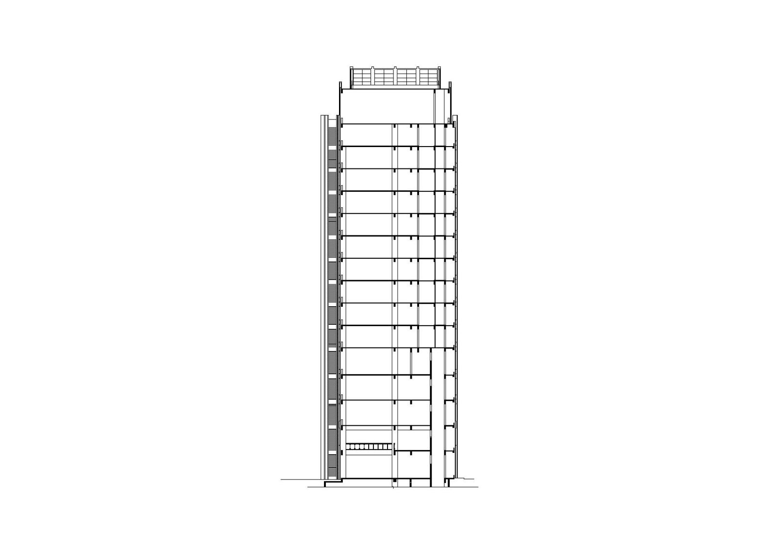 [浙江]杭州九茂大厦高层老年公寓改造建筑施工图（CAD）cad施工图下载【ID:151581196】