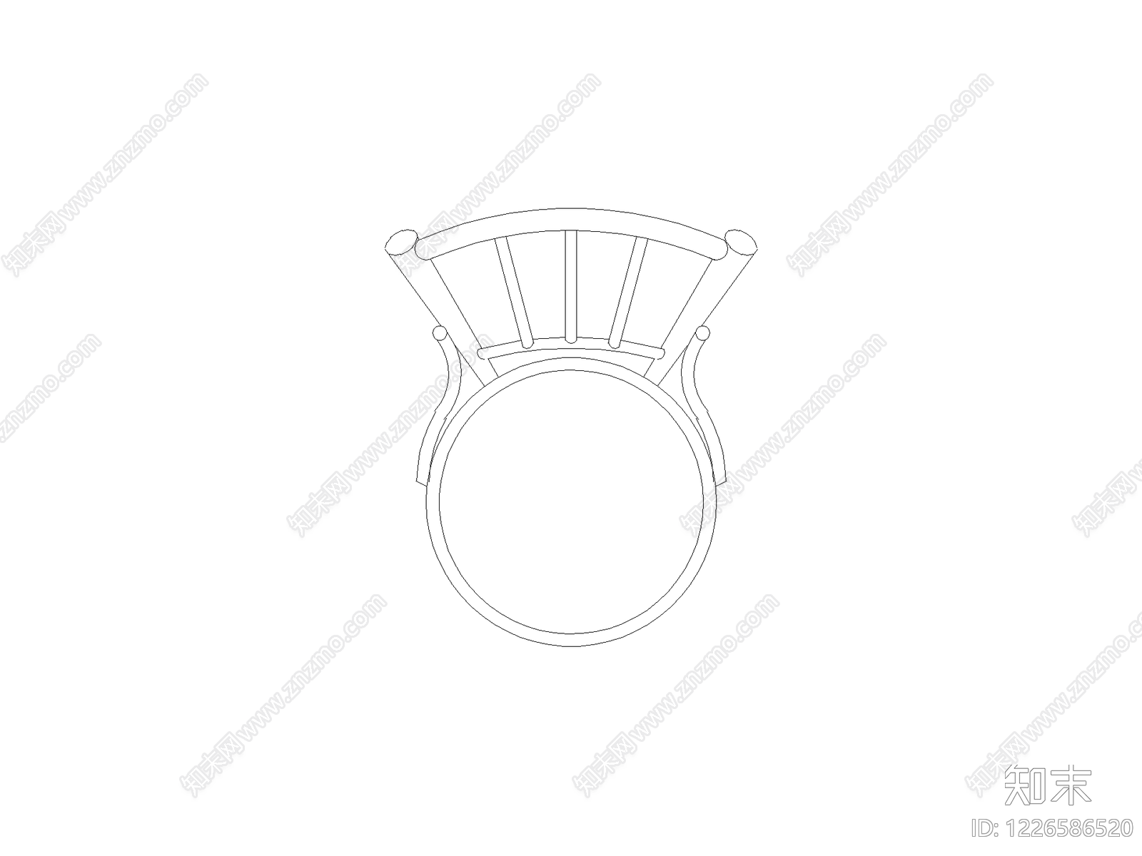 现代椅子CAD图纸