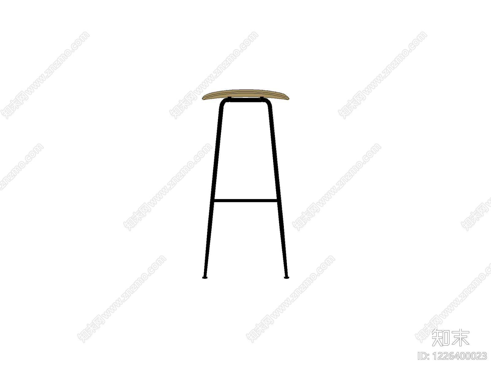椅子cad施工图下载【ID:1226400023】