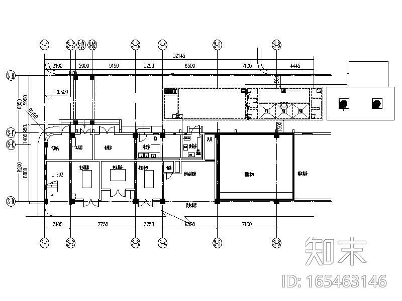 某市人民医院污水处理工程施工图（CAD,14张）施工图下载【ID:165463146】