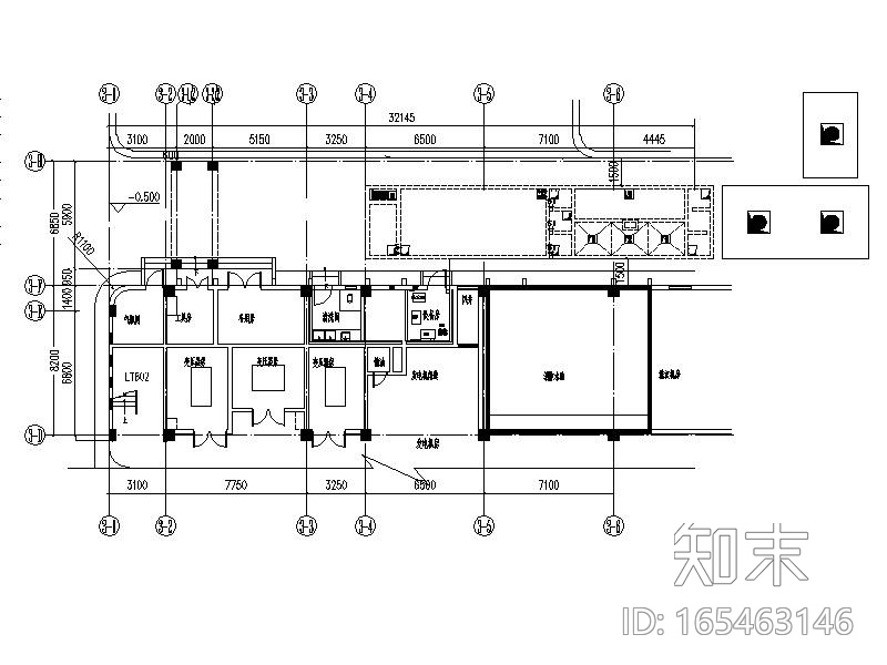 某市人民医院污水处理工程施工图（CAD,14张）施工图下载【ID:165463146】