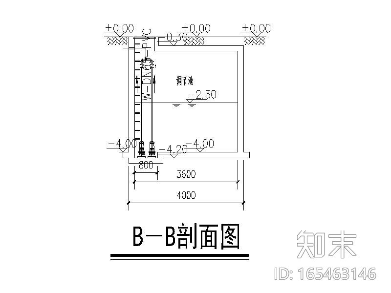 某市人民医院污水处理工程施工图（CAD,14张）施工图下载【ID:165463146】