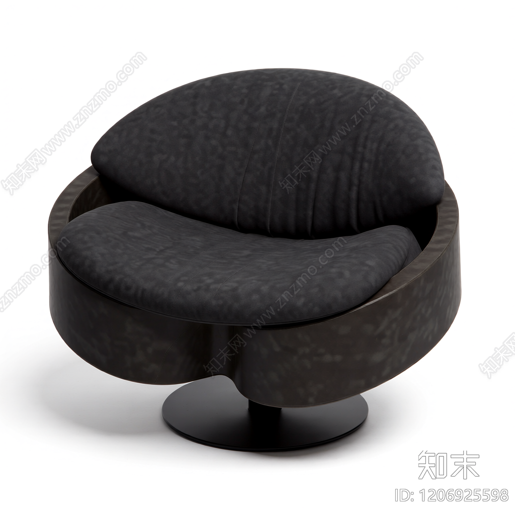 螺旋造型单人椅3D模型下载【ID:1206925598】