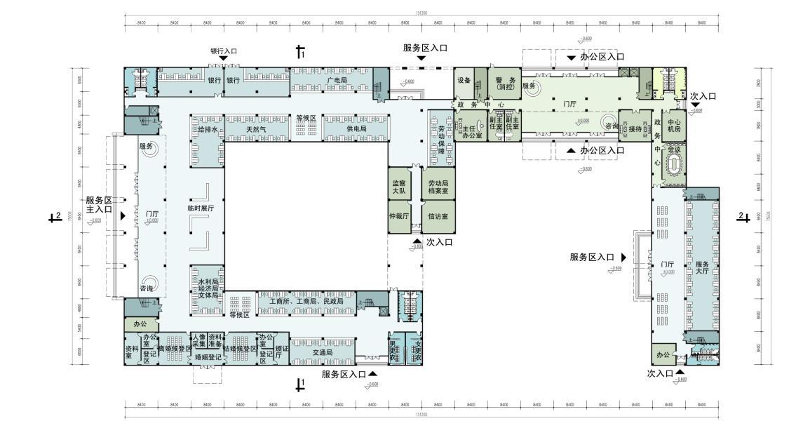[四川]中国院落式形态机关办公楼建筑设计方案文本（16年...cad施工图下载【ID:151408194】