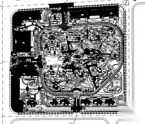 [杭州]住宅小区园林景观绿化种植施工图施工图下载【ID:161094147】