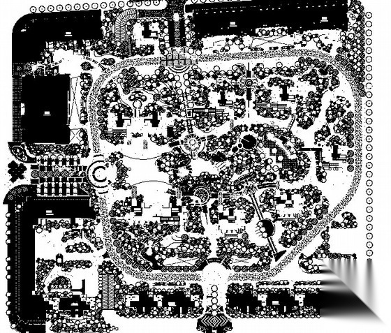 [杭州]住宅小区园林景观绿化种植施工图施工图下载【ID:161094147】