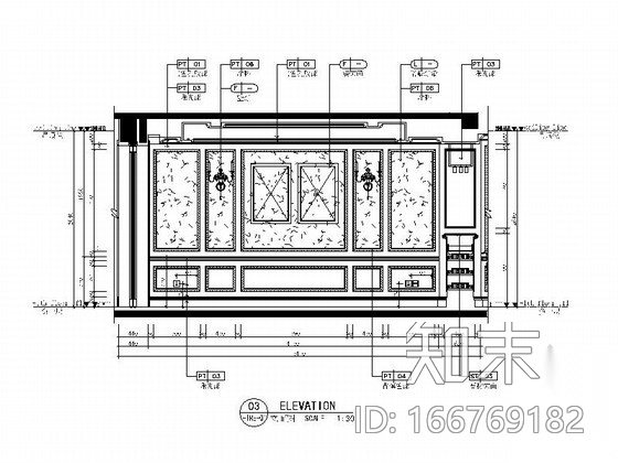 [上海]清新脱俗新中式别墅室内施工图（含效果图）施工图下载【ID:166769182】