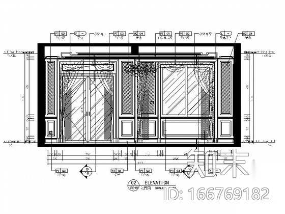 [上海]清新脱俗新中式别墅室内施工图（含效果图）施工图下载【ID:166769182】