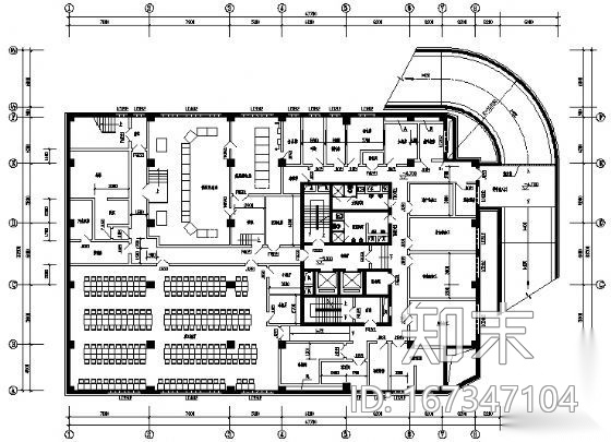 青岛某工商局建筑环境设计cad施工图下载【ID:167347104】