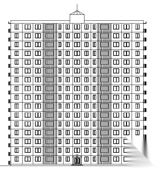 高层住宅设计cad施工图下载【ID:149857116】