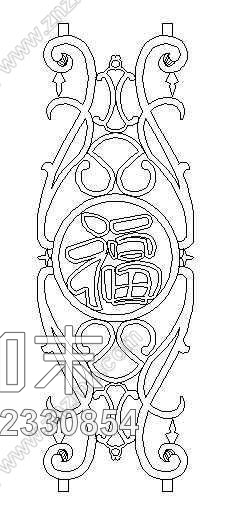 图块/节点铁艺栏杆cad施工图下载【ID:832330854】