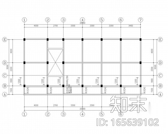 框架食堂加层改造加固结构施工图施工图下载【ID:165639102】