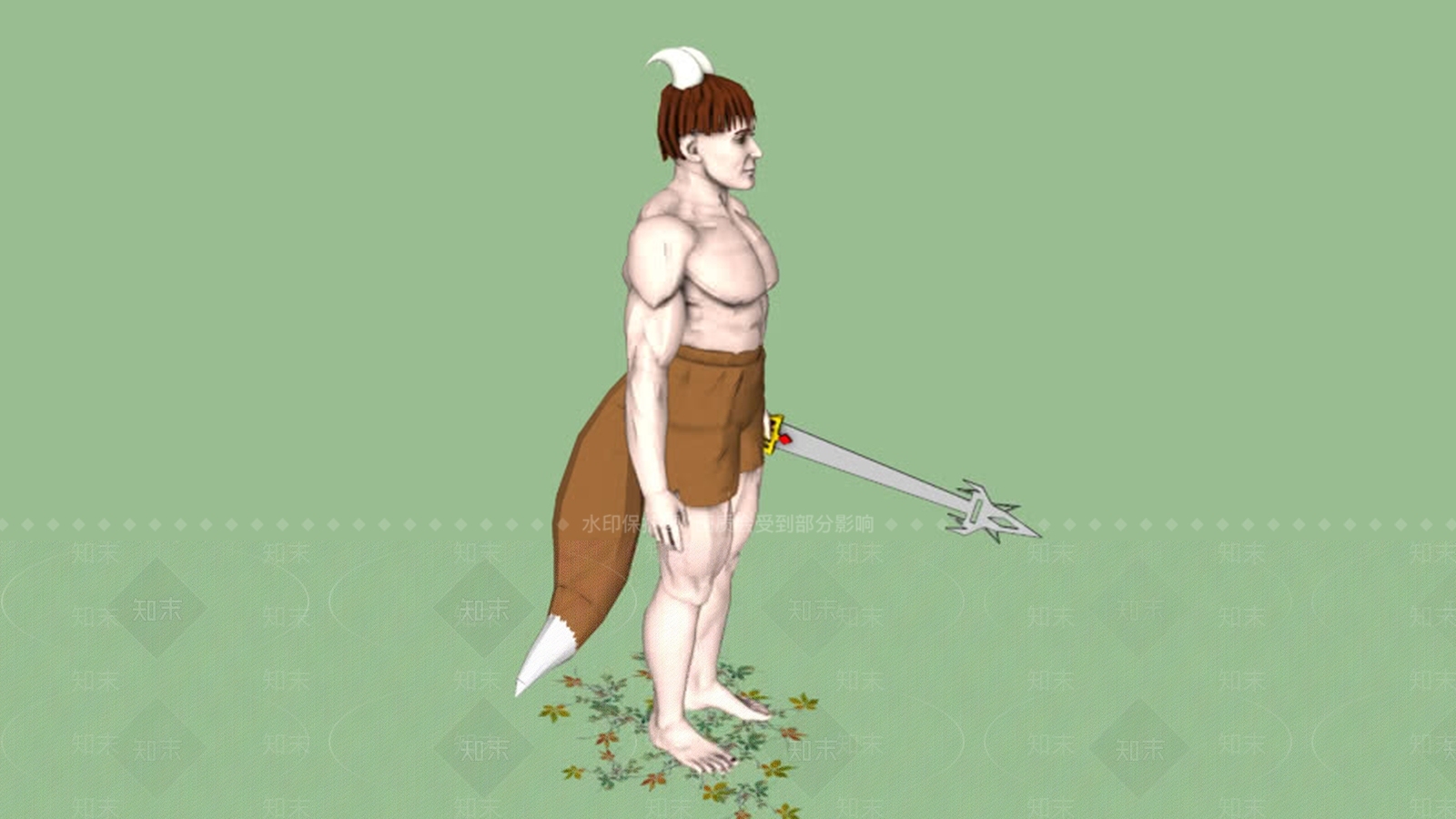 森林战士守护者SU模型下载【ID:1162483962】