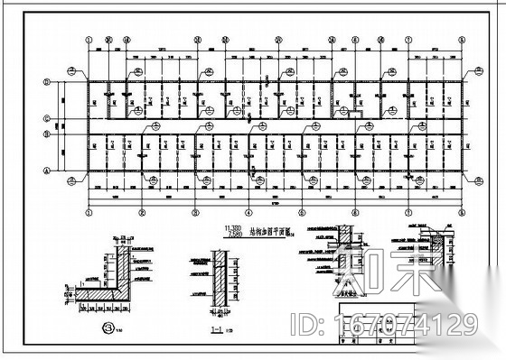 某中学教学楼加固工程结构设计图cad施工图下载【ID:167074129】