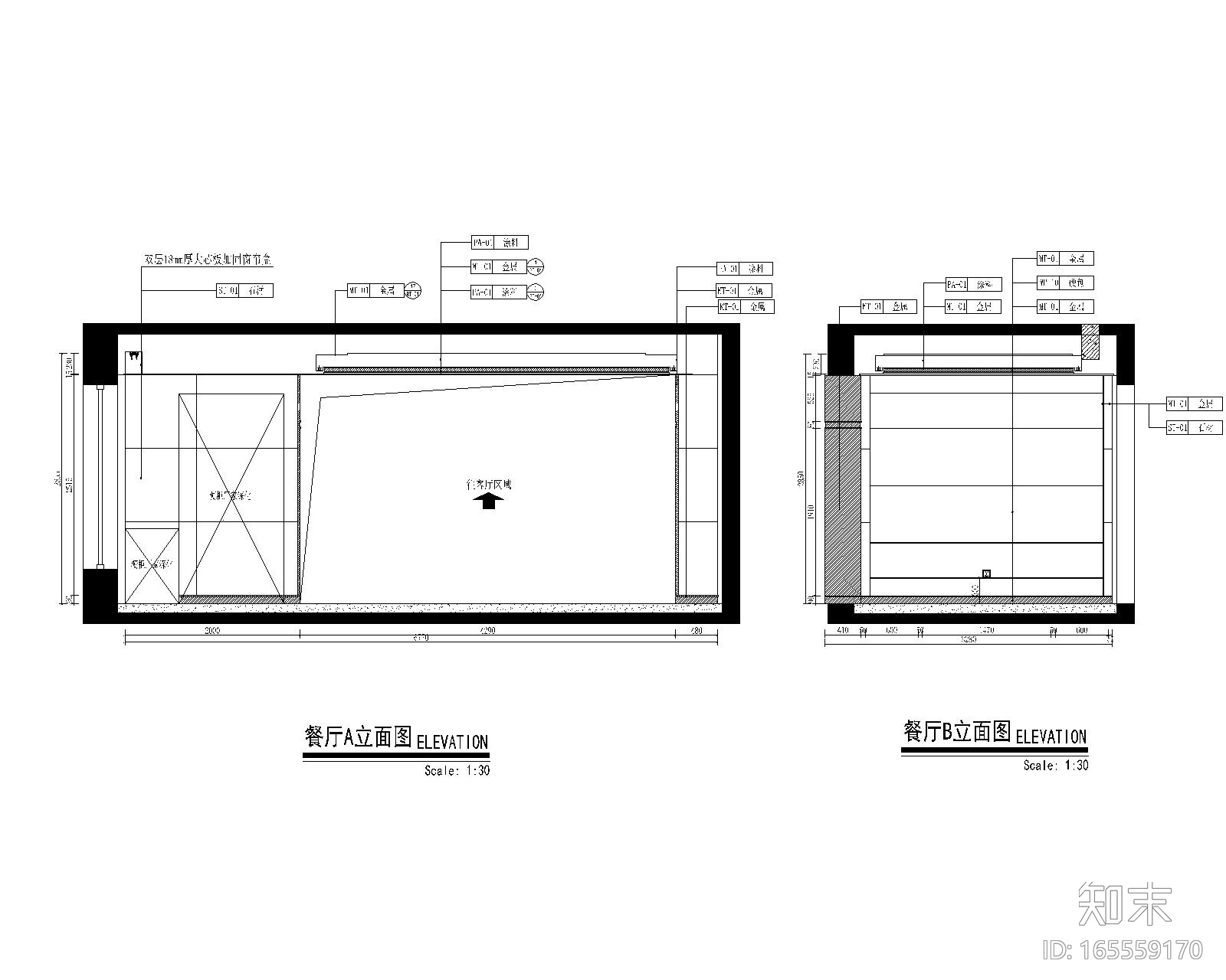 [上海]紫香舸-万科翡翠滨江3居室样板房CAD施工图+效果...施工图下载【ID:165559170】