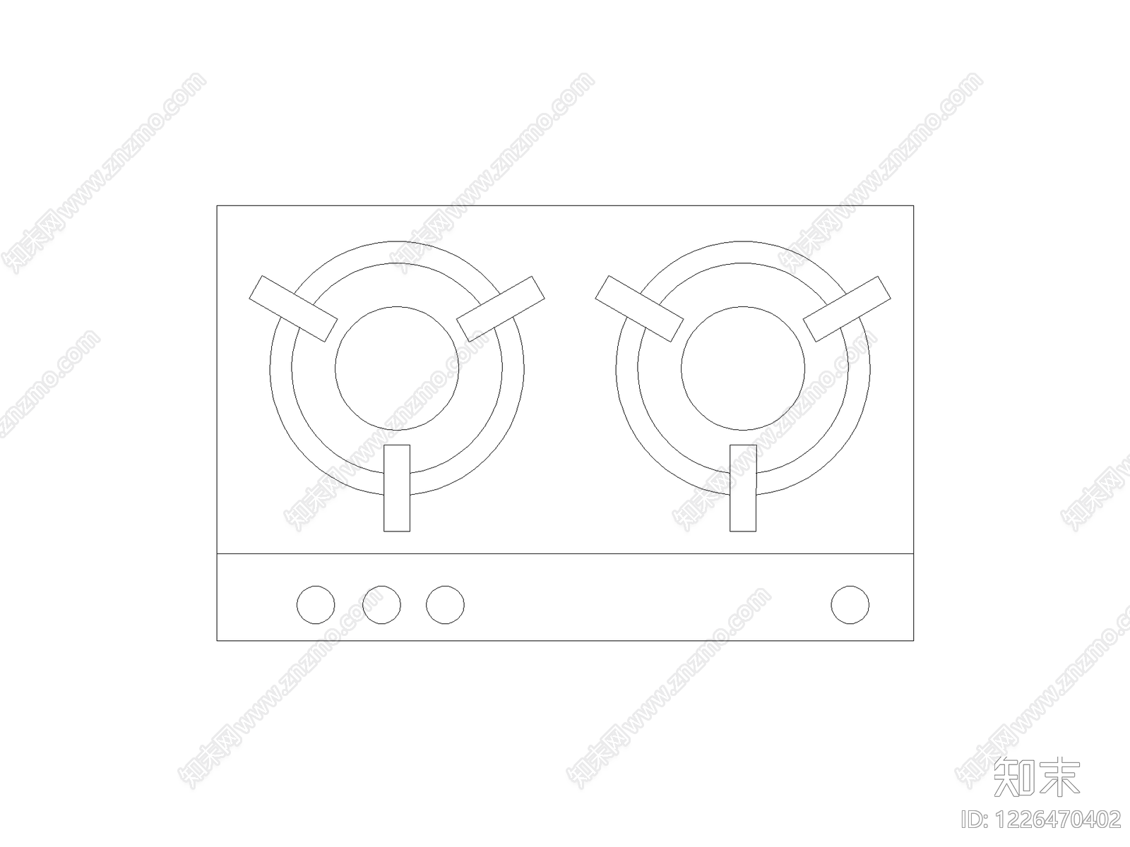 厨房设施cad施工图下载【ID:1226470402】
