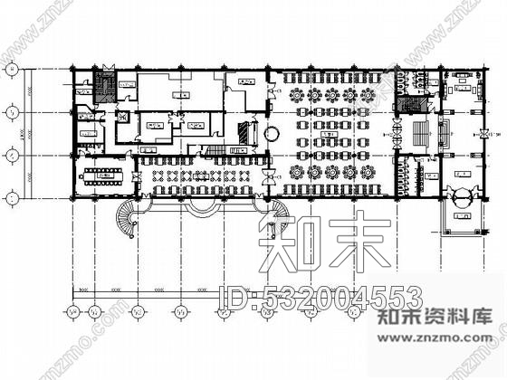 施工图北京华贵高雅特级俄式西餐厅室内装修施工图含实景cad施工图下载【ID:532004553】