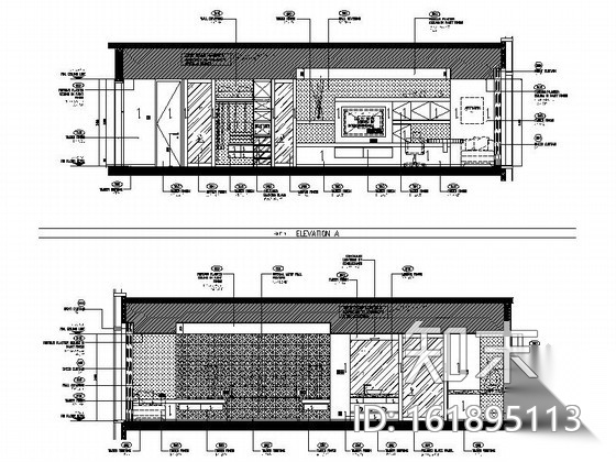 [上海]高级五星级豪华酒店客房室内装修施工图（含效果）cad施工图下载【ID:161895113】