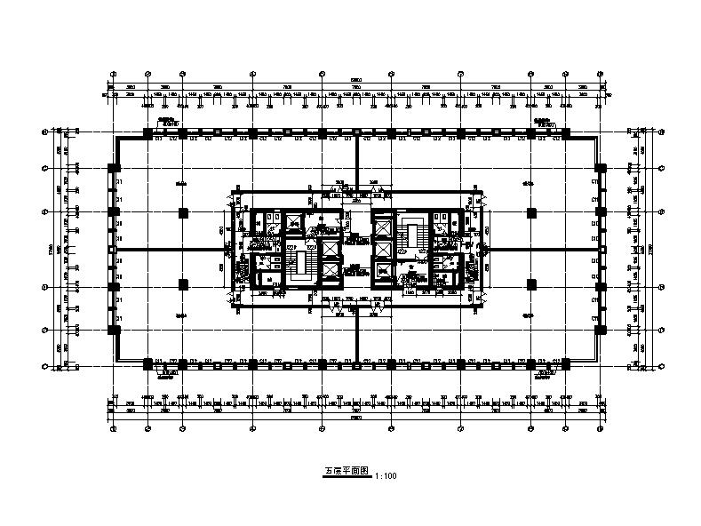 [宁夏]高层剪力墙结构综合写字楼建筑施工图（含水暖电...施工图下载【ID:166721163】