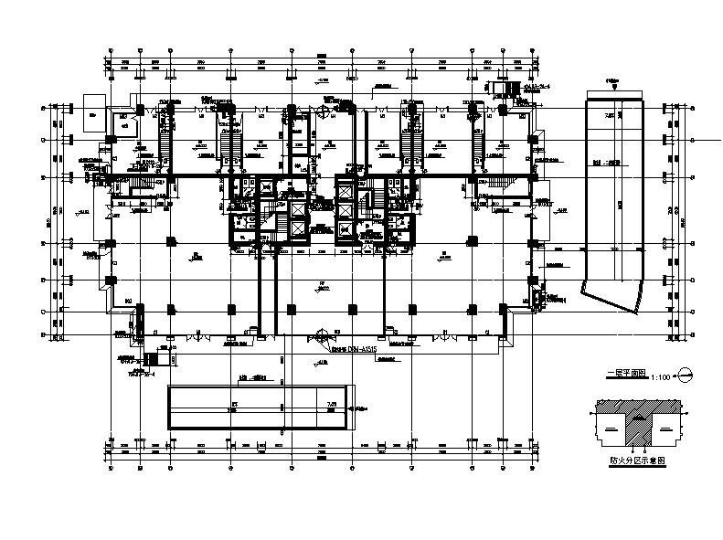 [宁夏]高层剪力墙结构综合写字楼建筑施工图（含水暖电...施工图下载【ID:166721163】