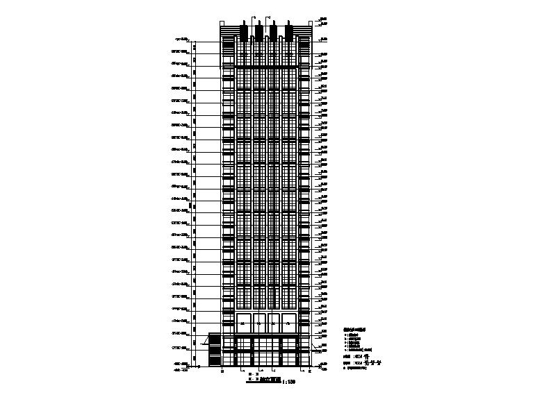 [宁夏]高层剪力墙结构综合写字楼建筑施工图（含水暖电...施工图下载【ID:166721163】