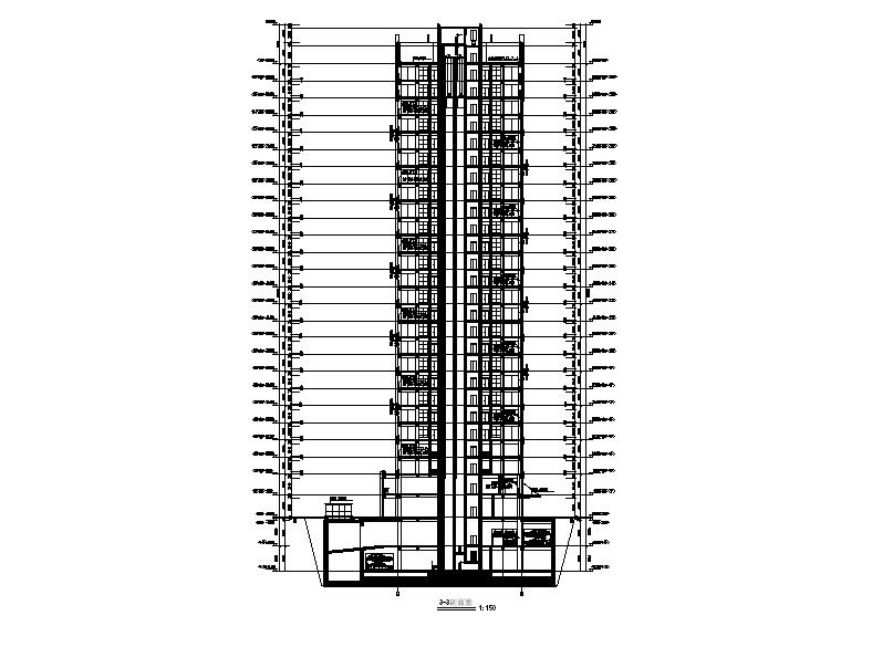 [宁夏]高层剪力墙结构综合写字楼建筑施工图（含水暖电...施工图下载【ID:166721163】